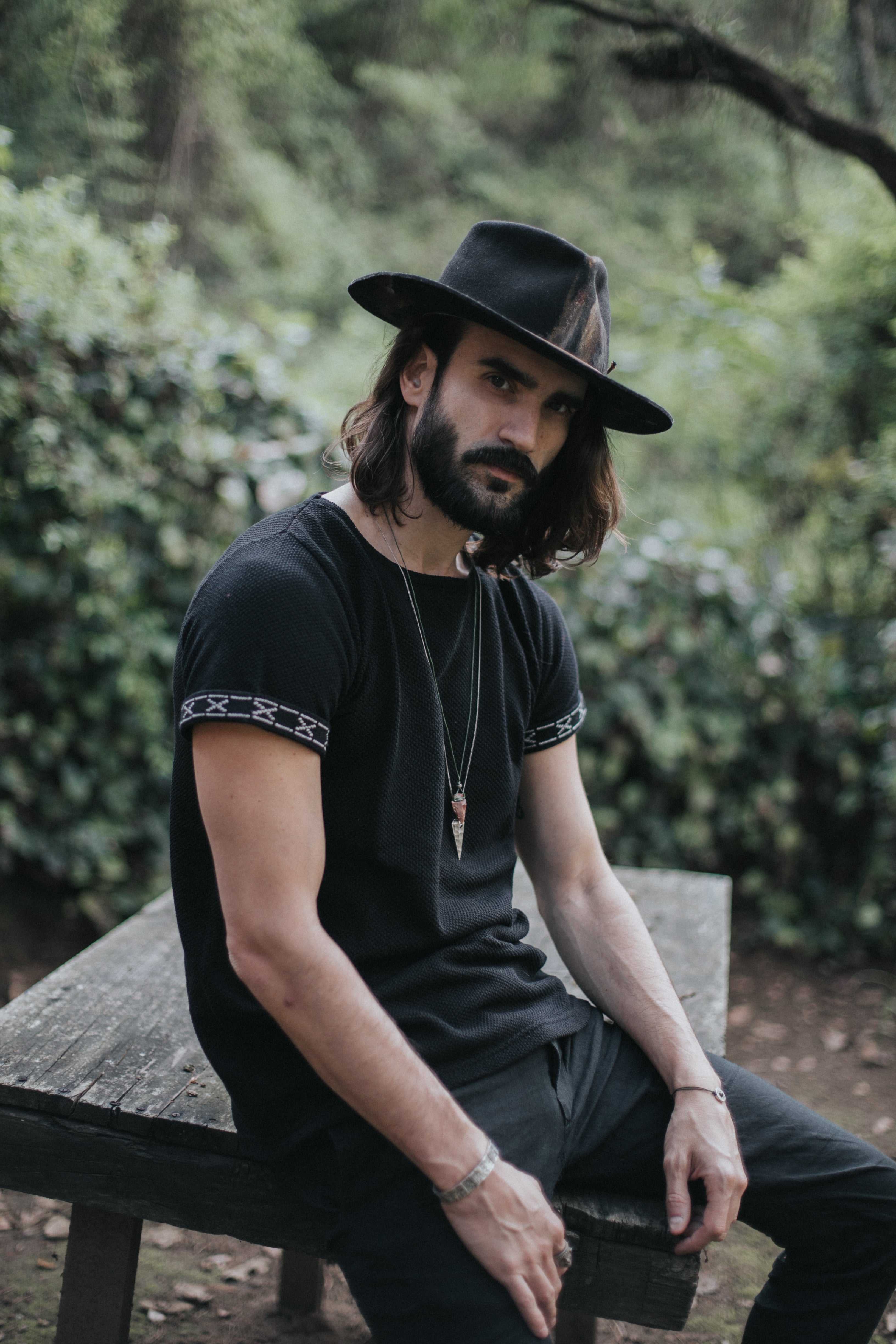 Silence Black Light-Knit Shirt